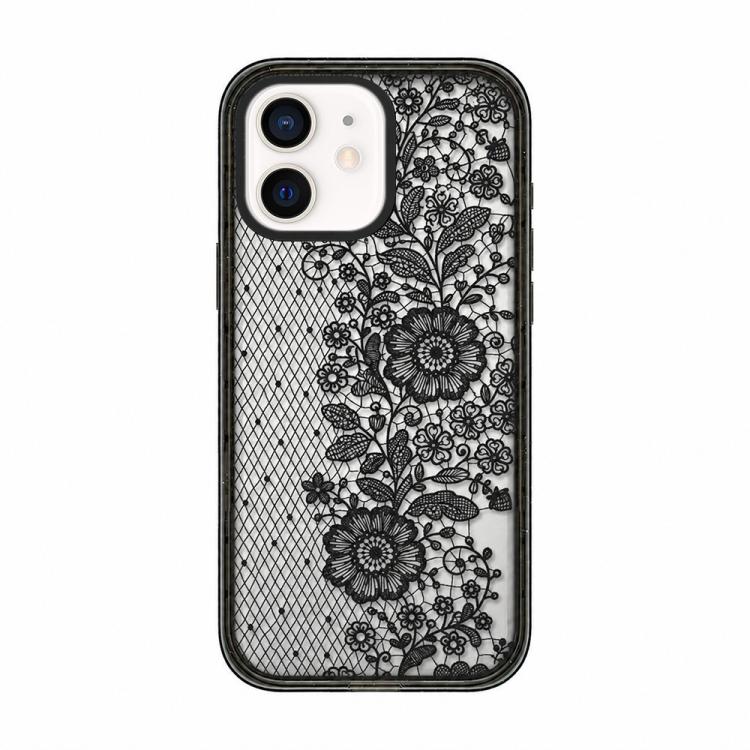 Custodia per telefono in acrilico TPU con stampa a fiocco di pizzo, For iPhone 12 Pro Max, For iPhone 12 Pro, For iPhone 11