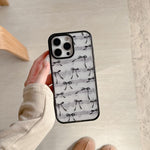 Custodia per telefono in acrilico TPU con stampa a fiocco di pizzo, For iPhone 17 Pro Max, For iPhone 17 Pro, For iPhone 17, For iPhone Air