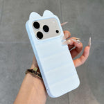 Simpatica custodia per telefono in silicone antiurto con orecchie di gatto 3D., For iPhone 17 Pro Max, For iPhone 17 Pro, For iPhone 17, For iPhone Air