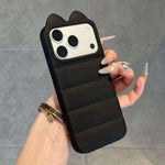 Simpatica custodia per telefono in silicone antiurto con orecchie di gatto 3D., For iPhone 17 Pro Max, For iPhone 17 Pro, For iPhone 17, For iPhone Air
