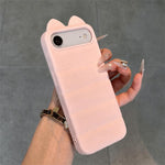 Simpatica custodia per telefono in silicone antiurto con orecchie di gatto 3D., For iPhone 17 Pro Max, For iPhone 17 Pro, For iPhone 17, For iPhone Air