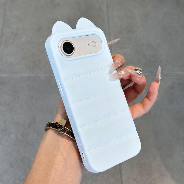 Simpatica custodia per telefono in silicone antiurto con orecchie di gatto 3D., For iPhone 17 Pro Max, For iPhone 17 Pro, For iPhone 17, For iPhone Air
