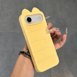 Simpatica custodia per telefono in silicone antiurto con orecchie di gatto 3D., For iPhone 17 Pro Max, For iPhone 17 Pro, For iPhone 17, For iPhone Air