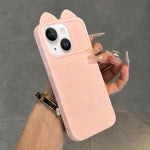 Simpatica custodia per telefono in silicone antiurto con orecchie di gatto 3D., For iPhone 14 Plus, For iPhone 14, For iPhone 14 Pro, For iPhone 14 Pro Max
