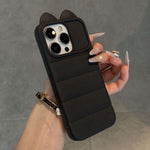 Simpatica custodia per telefono in silicone antiurto con orecchie di gatto 3D., For iPhone 13 Pro Max, For iPhone 13 Pro, For iPhone 13, For iPhone 12