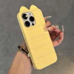 Simpatica custodia per telefono in silicone antiurto con orecchie di gatto 3D., For iPhone 12 Pro Max, For iPhone 12 Pro, For iPhone 11 Pro Max, For iPhone 11