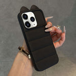 Simpatica custodia per telefono in silicone antiurto con orecchie di gatto 3D., For iPhone 12 Pro Max, For iPhone 12 Pro, For iPhone 11 Pro Max, For iPhone 11