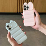 Simpatica custodia per telefono in silicone antiurto con orecchie di gatto 3D., For iPhone 15 Pro Max, For iPhone 15 Pro, For iPhone 15 Plus, For iPhone 15