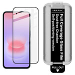 Pellicola in vetro temperato a copertura totale per localizzatore di camere antipolvere imak, For Galaxy A37 5G