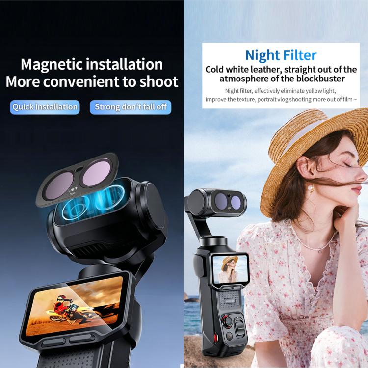 Filtro magnetico per obiettivo della fotocamera Insta 360 Luna Ultra JSR CB Series, UV, CPL, ND8, ND16, ND32, ND64, STAR, NIGHT, Black Mist 1/4, 3 in 1 UV ND, 4 in 1 ND8-64, 4 in 1 CPL ND, 3 in 1 ND8-32, 6 in 1 ND UV CPL, 8 in 1 Mixed Filter           ...