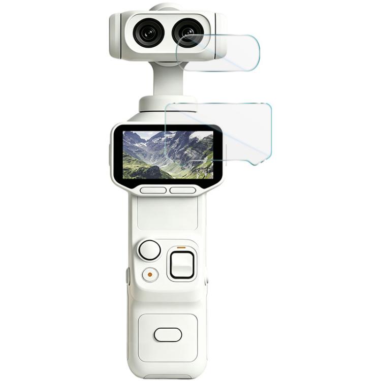 Pellicola in vetro temperato imake con pellicola per obiettivo fotografico, For Insta360 Luna Ultra