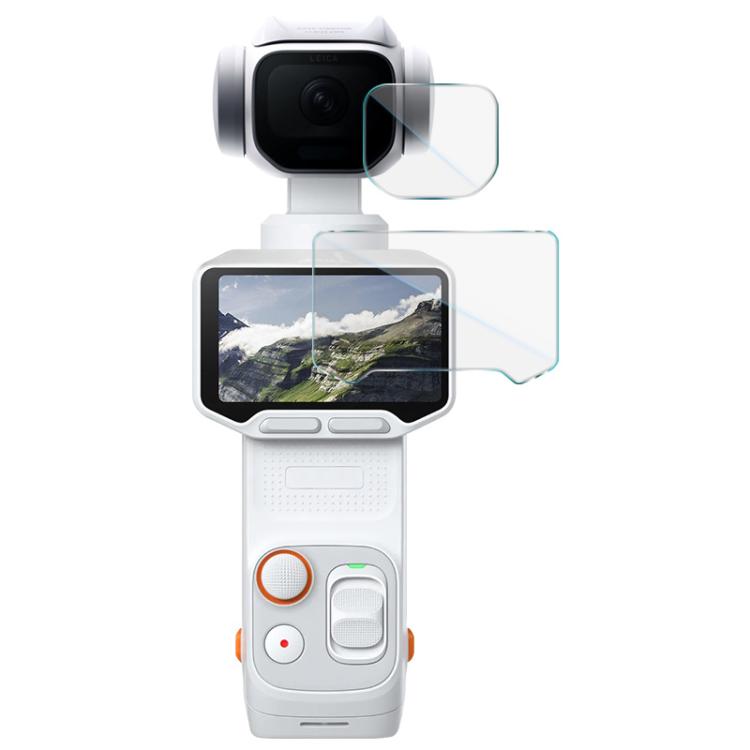 Pellicola in vetro temperato imake con pellicola per obiettivo fotografico, For Insta360 Luna Ultra