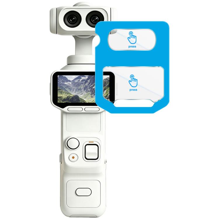 Pellicola in vetro temperato imak con pellicola per obiettivo fotografico, versione autoposizionante, For Insta360 Luna Ultra