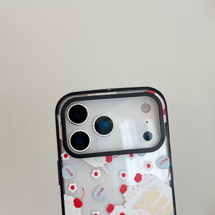 Custodia per telefono in acrilico e TPU con motivo torta alla crema, For iPhone 17 Pro Max, For iPhone 17 Pro, For iPhone 17, For iPhone Air, For iPhone 16 Pro Max, For iPhone 16 Pro