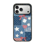 Custodia per telefono in TPU acrilico con motivo floreale denim, For iPhone 17 Pro Max, For iPhone 17 Pro, For iPhone 17, For iPhone Air, For iPhone 16 Pro Max, For iPhone 16 Pro
