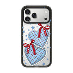 Custodia per telefono in TPU acrilico con motivo floreale denim, For iPhone 17 Pro Max, For iPhone 17 Pro, For iPhone 17, For iPhone Air, For iPhone 16 Pro Max, For iPhone 16 Pro