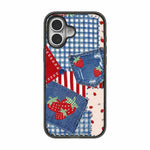 Custodia per telefono in TPU acrilico con motivo floreale denim, For iPhone 16 Plus, For iPhone 16, For iPhone 15 Pro Max, For iPhone 15 Pro, For iPhone 15 Plus, For iPhone 15