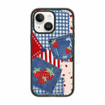 Custodia per telefono in TPU acrilico con motivo floreale denim, For iPhone 16 Plus, For iPhone 16, For iPhone 15 Pro Max, For iPhone 15 Pro, For iPhone 15 Plus, For iPhone 15