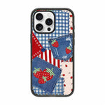 Custodia per telefono in TPU acrilico con motivo floreale denim, For iPhone 14 Plus, For iPhone 14, For iPhone 14 Pro, For iPhone 14 Pro Max, For iPhone 13 Pro Max, For iPhone 13 Pro
