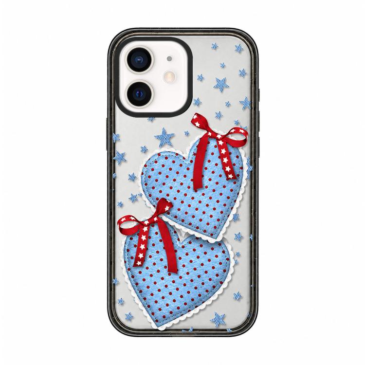 Custodia per telefono in TPU acrilico con motivo floreale denim, For iPhone 13, For iPhone 12, For iPhone 12 Pro Max, For iPhone 12 Pro, For iPhone 11