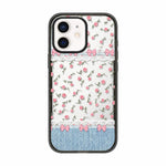 Custodia per telefono in TPU acrilico con motivo floreale denim, For iPhone 13, For iPhone 12, For iPhone 12 Pro Max, For iPhone 12 Pro, For iPhone 11
