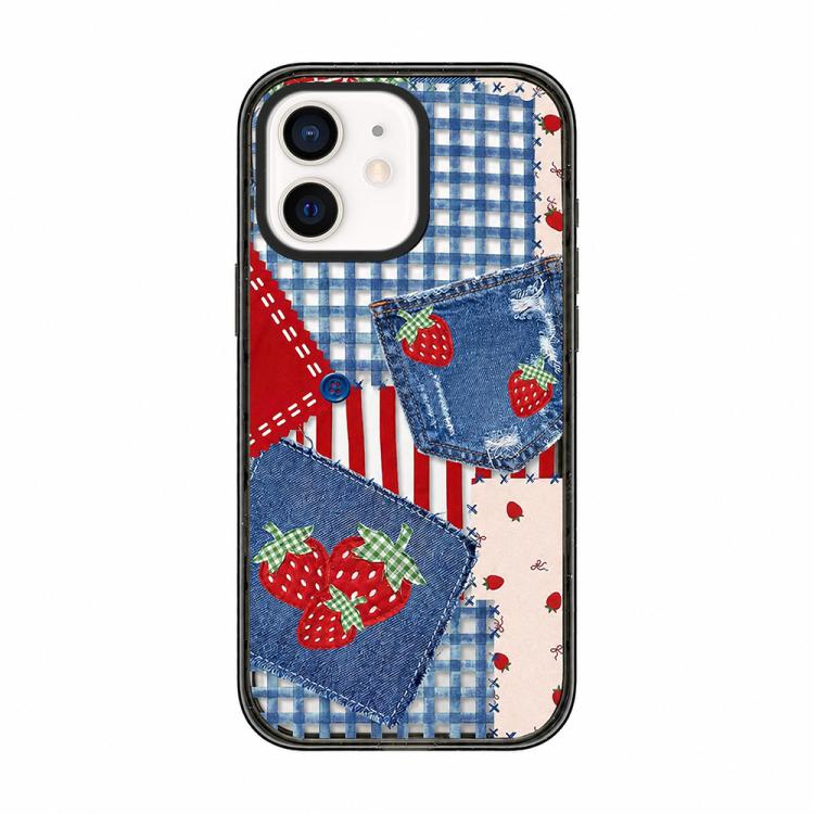 Custodia per telefono in TPU acrilico con motivo floreale denim, For iPhone 13, For iPhone 12, For iPhone 12 Pro Max, For iPhone 12 Pro, For iPhone 11