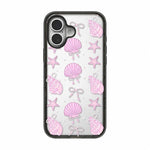 Custodia per telefono in TPU acrilico trasparente con fiocco a conchiglia, For iPhone 16 Plus, For iPhone 16, For iPhone 15 Pro Max, For iPhone 15 Pro, For iPhone 15 Plus, For iPhone 15
