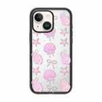 Custodia per telefono in TPU acrilico trasparente con fiocco a conchiglia, For iPhone 16 Plus, For iPhone 16, For iPhone 15 Pro Max, For iPhone 15 Pro, For iPhone 15 Plus, For iPhone 15