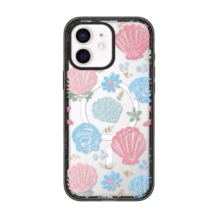 Custodia per telefono in acrilico TPU trasparente con magnete a forma di conchiglia., For iPhone 13, For iPhone 12, For iPhone 12 Pro Max, For iPhone 12 Pro, For iPhone 11