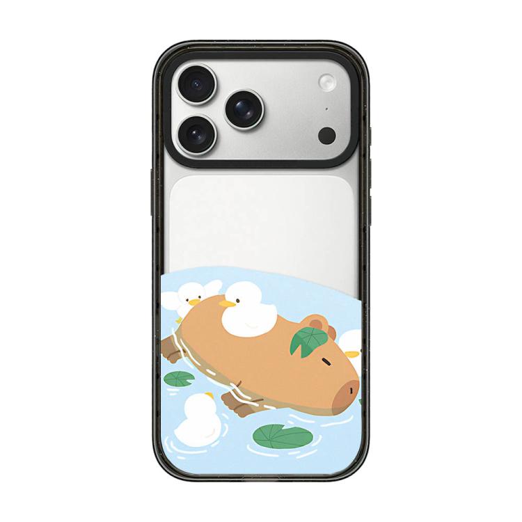 Custodia per telefono in acrilico TPU con stampa a cartone animato di un capibara., For iPhone 17 Pro Max, For iPhone 17 Pro, For iPhone 17, For iPhone Air