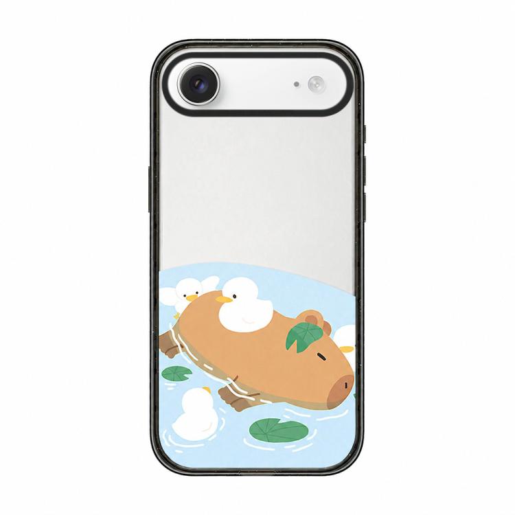 Custodia per telefono in acrilico TPU con stampa a cartone animato di un capibara., For iPhone 17 Pro Max, For iPhone 17 Pro, For iPhone 17, For iPhone Air