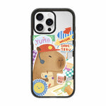 Custodia per telefono in acrilico TPU con stampa a cartone animato di un capibara., For iPhone 15 Pro Max, For iPhone 15 Pro, For iPhone 15 Plus, For iPhone 15