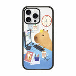 Custodia per telefono in acrilico TPU con stampa a cartone animato di un capibara., For iPhone 15 Pro Max, For iPhone 15 Pro, For iPhone 15 Plus, For iPhone 15
