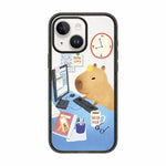 Custodia per telefono in acrilico TPU con stampa a cartone animato di un capibara., For iPhone 15 Pro Max, For iPhone 15 Pro, For iPhone 15 Plus, For iPhone 15