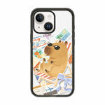 Custodia per telefono in acrilico TPU con stampa a cartone animato di un capibara., For iPhone 15 Pro Max, For iPhone 15 Pro, For iPhone 15 Plus, For iPhone 15