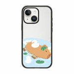 Custodia per telefono in acrilico TPU con stampa a cartone animato di un capibara., For iPhone 14 Plus, For iPhone 14, For iPhone 14 Pro, For iPhone 14 Pro Max