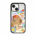 Custodia per telefono in acrilico TPU con stampa a cartone animato di un capibara., For iPhone 14 Plus, For iPhone 14, For iPhone 14 Pro, For iPhone 14 Pro Max