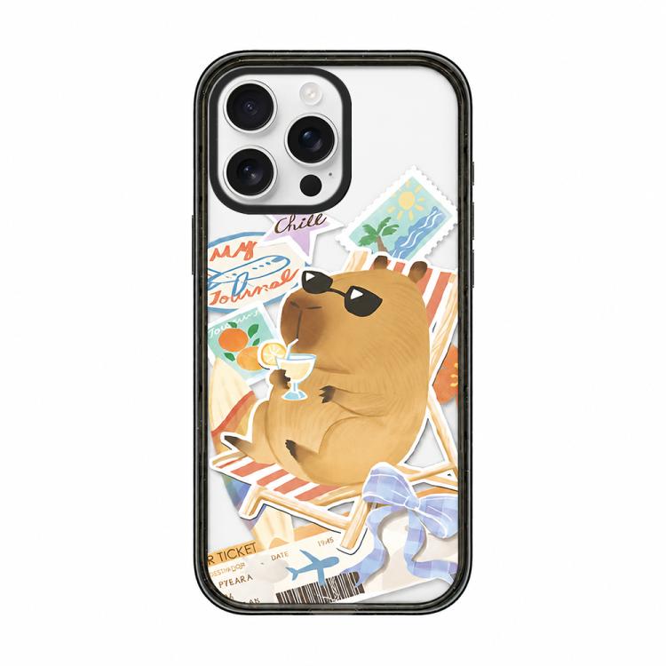 Custodia per telefono in acrilico TPU con stampa a cartone animato di un capibara., For iPhone 13 Pro Max, For iPhone 13 Pro, For iPhone 13, For iPhone 12