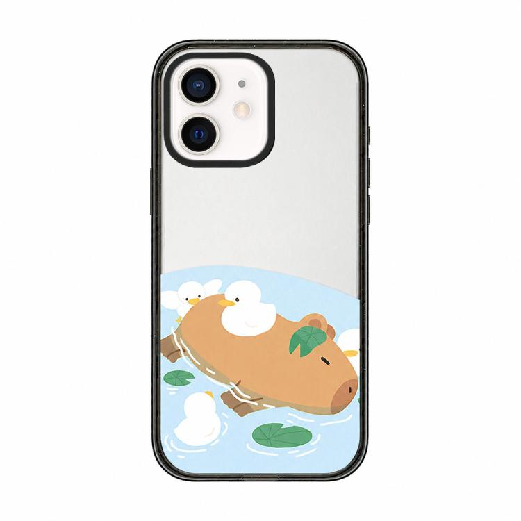 Custodia per telefono in acrilico TPU con stampa a cartone animato di un capibara., For iPhone 13 Pro Max, For iPhone 13 Pro, For iPhone 13, For iPhone 12
