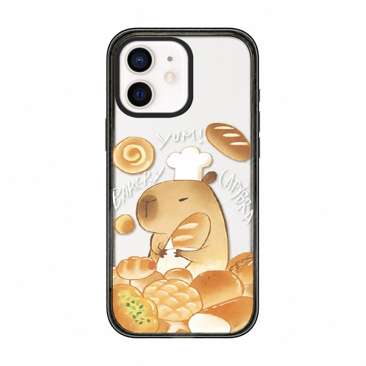 Custodia per telefono in acrilico TPU con stampa a cartone animato di un capibara., For iPhone 12 Pro Max, For iPhone 12 Pro, For iPhone 11