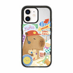 Custodia per telefono in acrilico TPU con stampa a cartone animato di un capibara., For iPhone 12 Pro Max, For iPhone 12 Pro, For iPhone 11