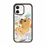 Custodia per telefono in acrilico TPU con stampa a cartone animato di un capibara., For iPhone 12 Pro Max, For iPhone 12 Pro, For iPhone 11