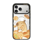 Custodia magnetica in acrilico TPU con stampa di un simpatico capibara in stile cartone animato., For iPhone 17 Pro Max, For iPhone 17 Pro, For iPhone 17, For iPhone Air