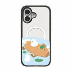 Custodia magnetica in acrilico TPU con stampa di un simpatico capibara in stile cartone animato., For iPhone 17 Pro Max, For iPhone 17 Pro, For iPhone 17, For iPhone Air