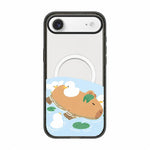 Custodia magnetica in acrilico TPU con stampa di un simpatico capibara in stile cartone animato., For iPhone 17 Pro Max, For iPhone 17 Pro, For iPhone 17, For iPhone Air
