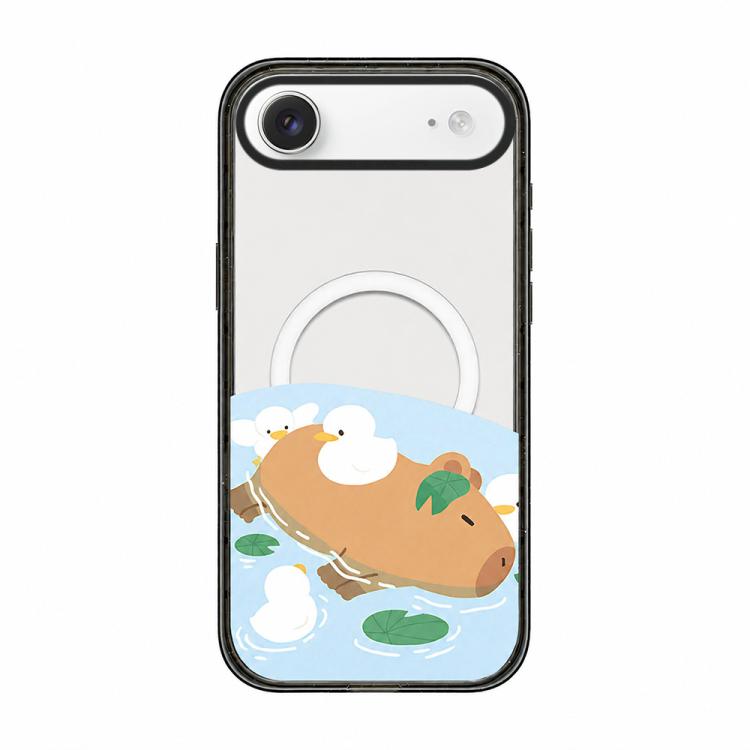 Custodia magnetica in acrilico TPU con stampa di un simpatico capibara in stile cartone animato., For iPhone 17 Pro Max, For iPhone 17 Pro, For iPhone 17, For iPhone Air