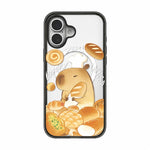 Custodia magnetica in acrilico TPU con stampa di un simpatico capibara in stile cartone animato., For iPhone 16 Pro Max, For iPhone 16 Pro, For iPhone 16 Plus, For iPhone 16