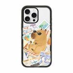 Custodia magnetica in acrilico TPU con stampa di un simpatico capibara in stile cartone animato., For iPhone 15 Pro Max, For iPhone 15 Pro, For iPhone 15 Plus, For iPhone 15