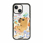 Custodia magnetica in acrilico TPU con stampa di un simpatico capibara in stile cartone animato., For iPhone 15 Pro Max, For iPhone 15 Pro, For iPhone 15 Plus, For iPhone 15