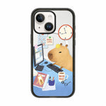 Custodia magnetica in acrilico TPU con stampa di un simpatico capibara in stile cartone animato., For iPhone 14 Plus, For iPhone 14, For iPhone 14 Pro, For iPhone 14 Pro Max